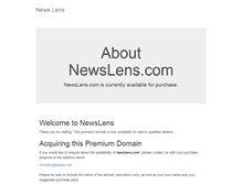 Tablet Screenshot of newslens.com